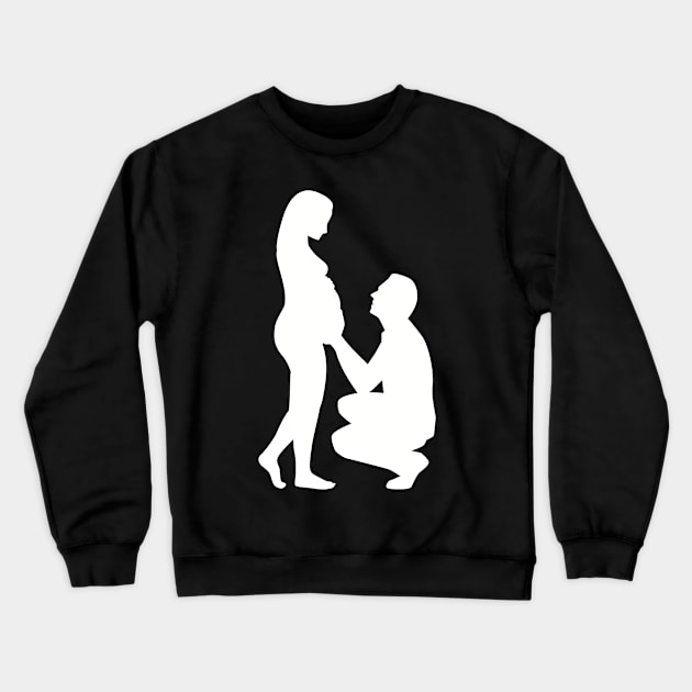 Pregnant couple Crewneck Sweatshirt by Designzz